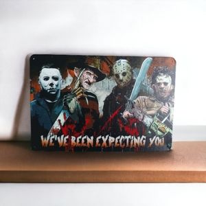 Classic Horror Movie Character Aluminum Sign